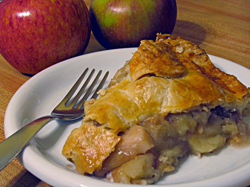A slice of Tom’s homemade apple pie